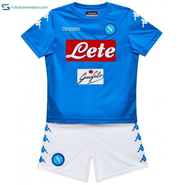 Camiseta Napoli 1ª Niños 2017/18 Azul